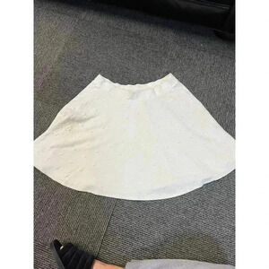 Disney off White Textured Mickey Mouse Pattern Tennis Skirt Size L